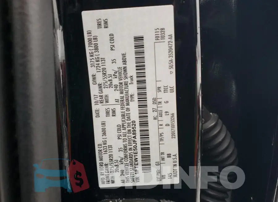 1FTEW1E50JFA89520 Photo# 12