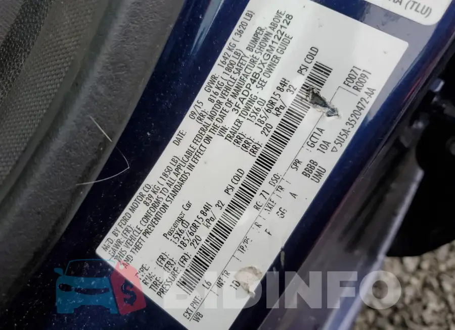 3FADP4BJXGM122128 Photo# 12