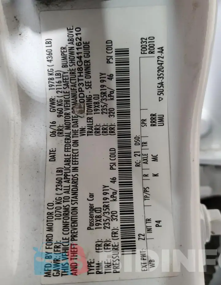 WF0DP3TH8G4116210 Photo# 12