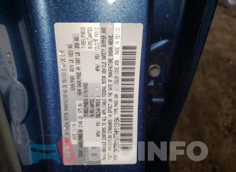 3MZBN1V77HM113164 Photo# 12
