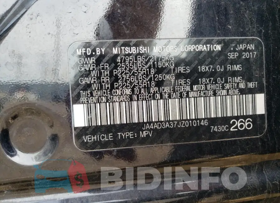 JA4AD3A37JZ010146 Photo# 13