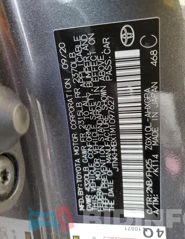 JTNKHMBX1M1097627 Photo# 14