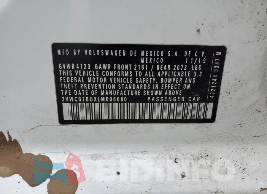 3VWCB7BUXLM006080 Photo# 12