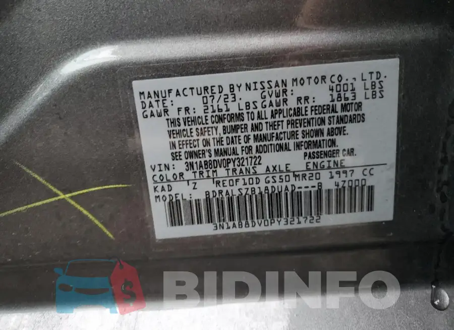 3N1AB8DV0PY321722 Photo# 12
