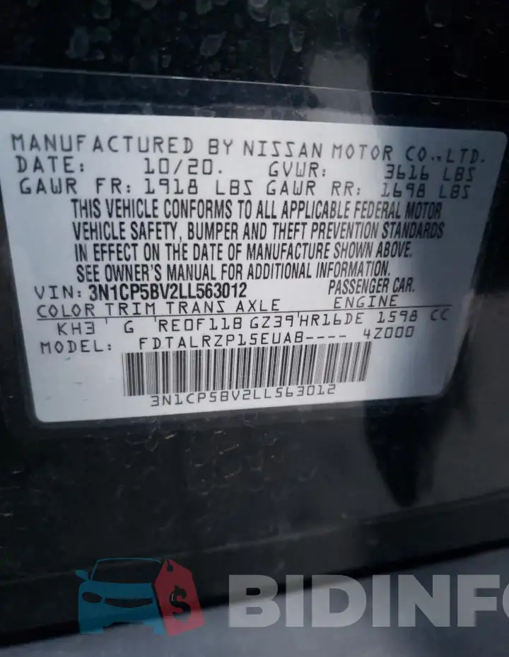 3N1CP5BV2LL563012 Photo# 12