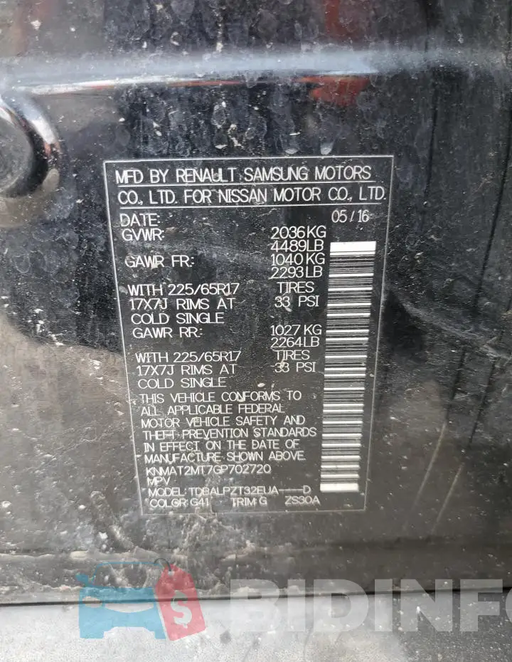 KNMAT2MT7GP702720 Photo# 12