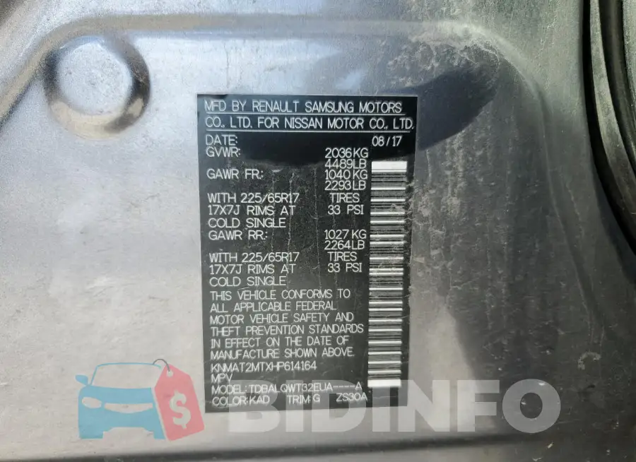 KNMAT2MTXHP614164 Photo# 13