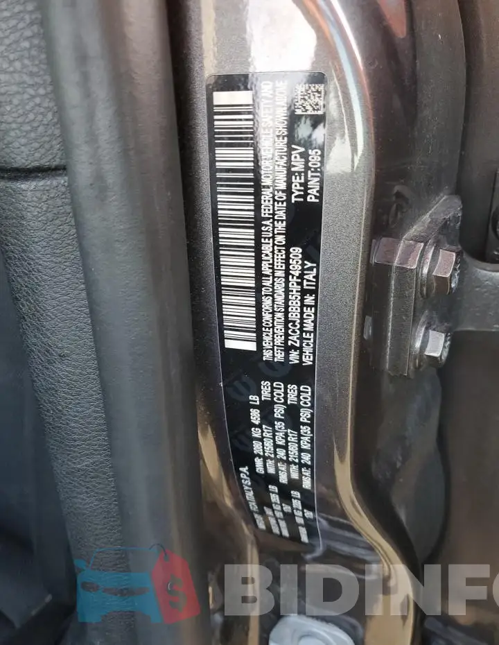 ZACCJBBB5HPF49509 Photo# 12