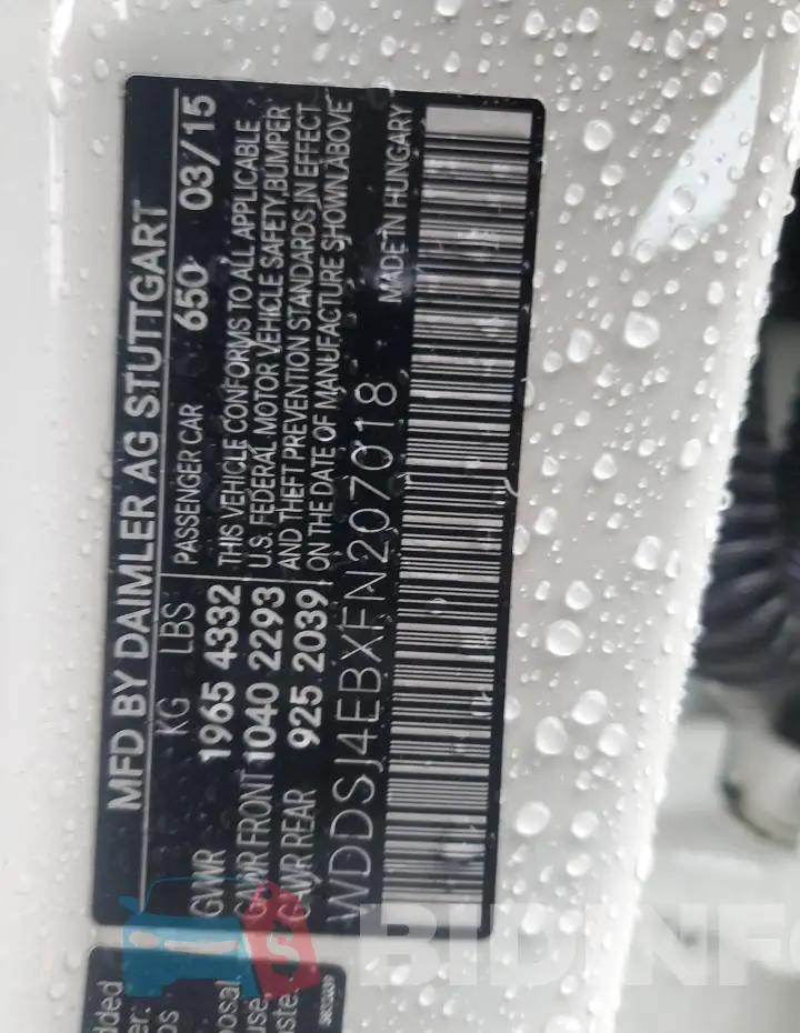 WDDSJ4EBXFN207018 Photo# 12