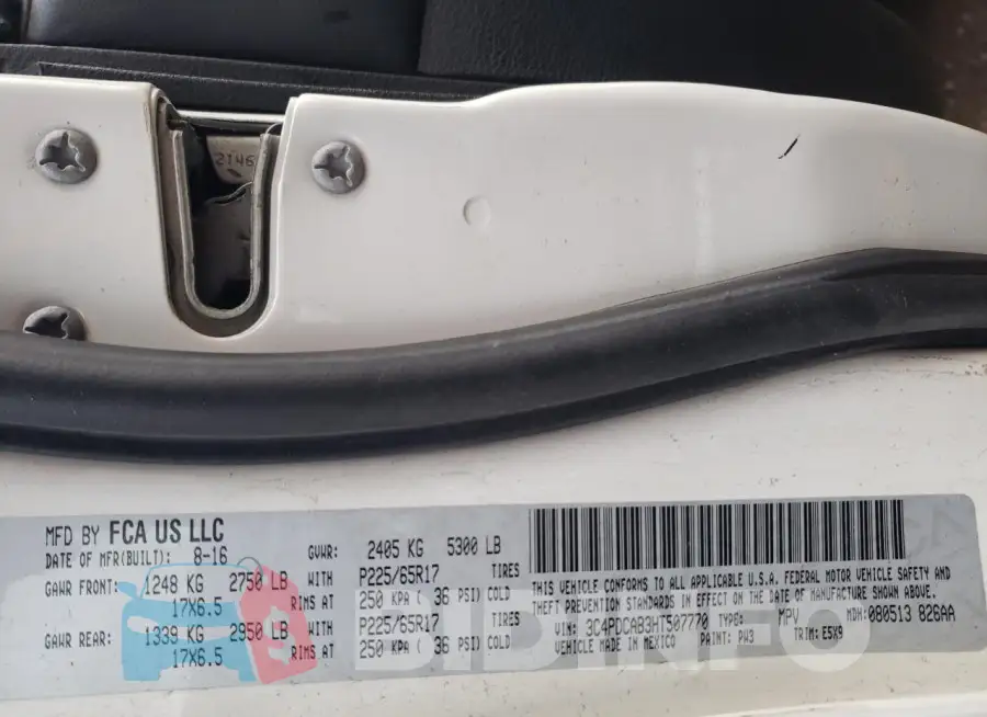 3C4PDCAB3HT507770 Photo# 13