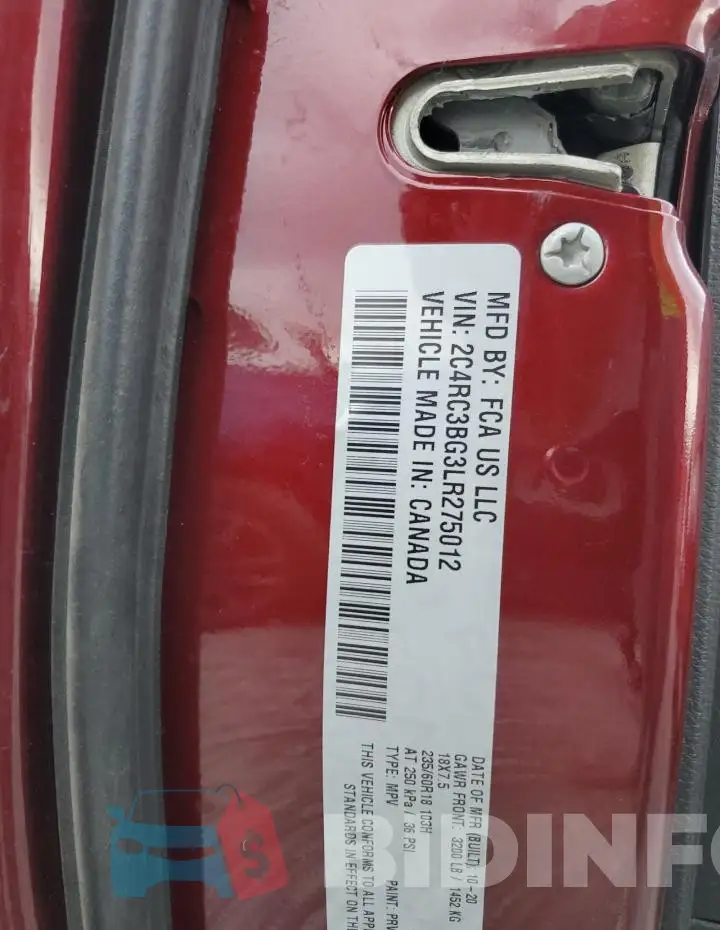 2C4RC3BG3LR275012 Photo# 13