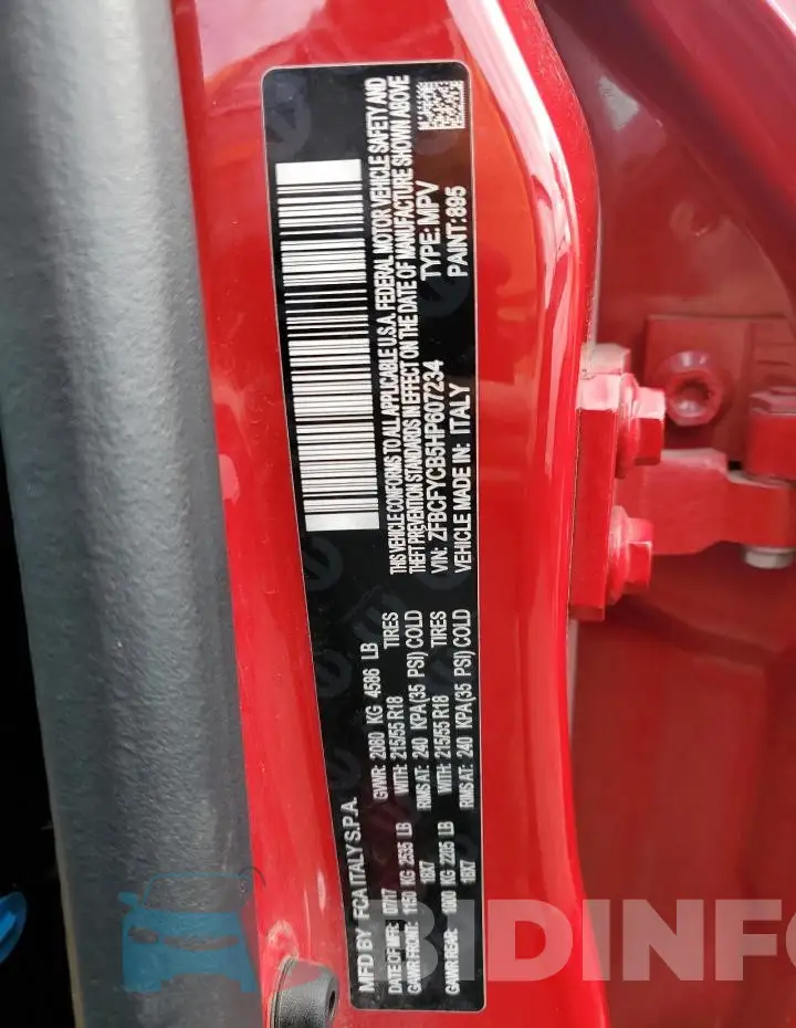 ZFBCFYCB5HP607234 Photo# 13