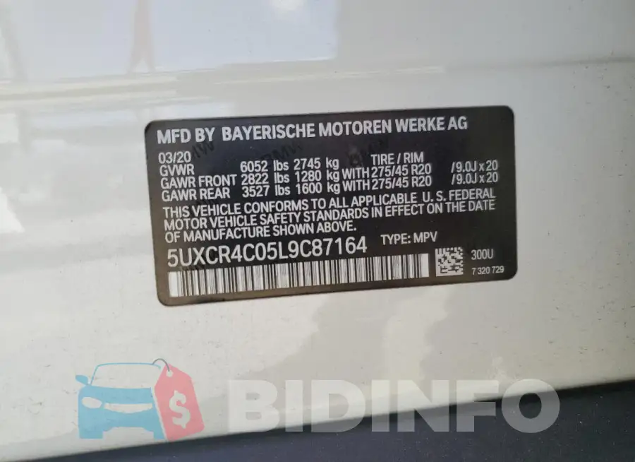 5UXCR4C05L9C87164 Photo# 13