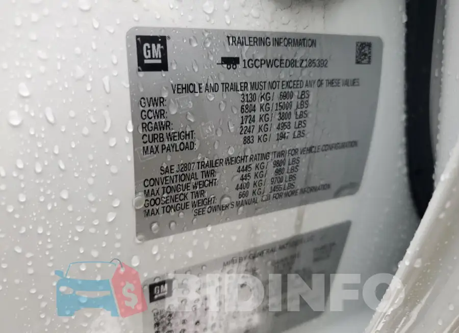 1GCPWCED8LZ185392 Photo# 13
