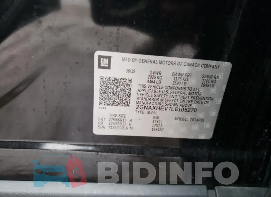2GNAXHEV7L6105270 Photo# 13