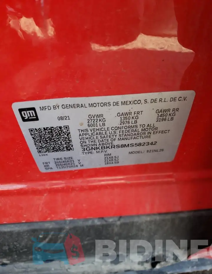 3GNKBKRS8MS582342 Photo# 13