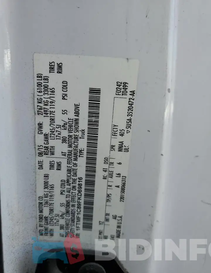 1FTMF1C89FKD69816 Photo# 12