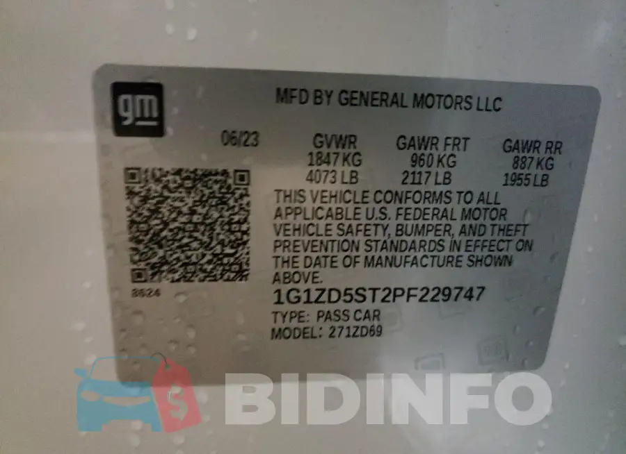 1G1ZD5ST2PF229747 Photo# 13