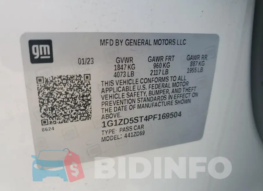 1G1ZD5ST4PF169504 Photo# 13