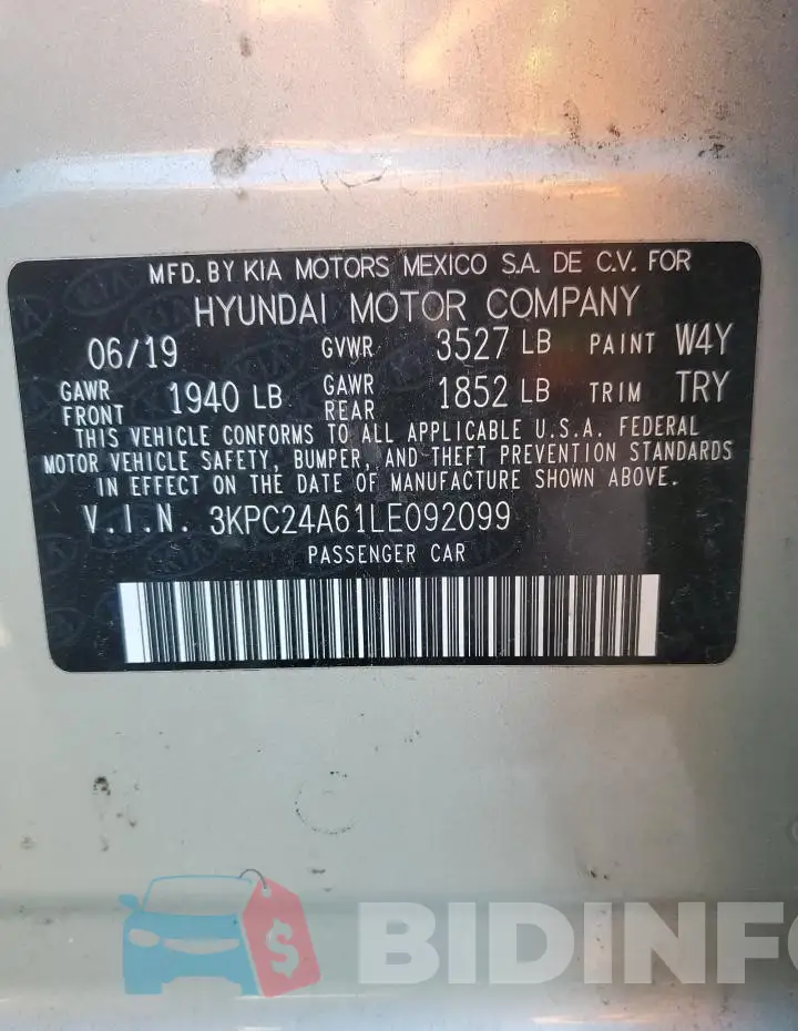 3KPC24A61LE092099 Photo# 13