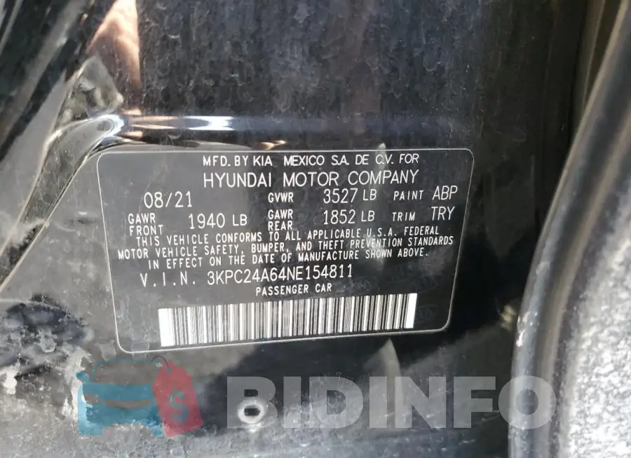 3KPC24A64NE154811 Photo# 12