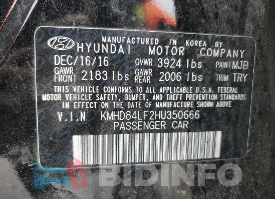 KMHD84LF2HU350666 Photo# 12