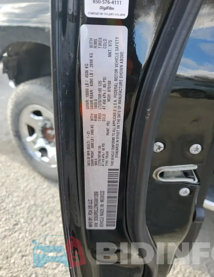 3C6UR5CJ2MG681389 Photo# 12