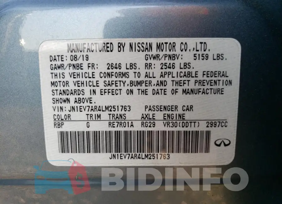 JN1EV7AR4LM251763 Photo# 12
