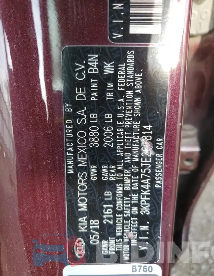 3KPFK4A75JE267814 Photo# 12