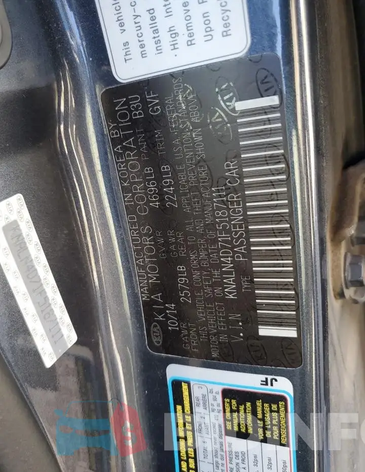 KNALN4D71F5187111 Photo# 12