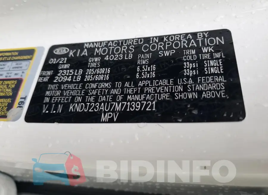 KNDJ23AU7M7139721 Photo# 14