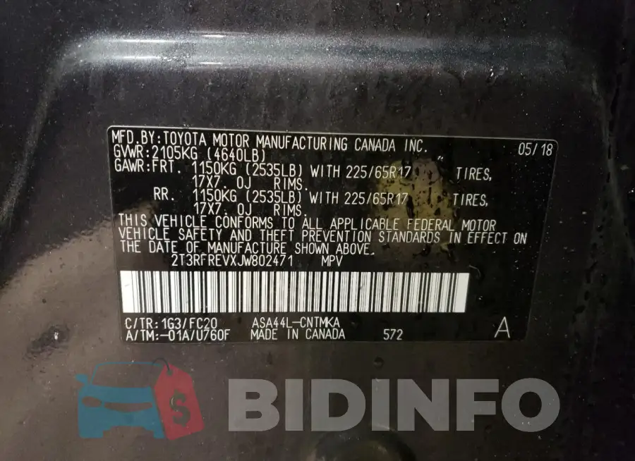 2T3RFREVXJW802471 Photo# 13
