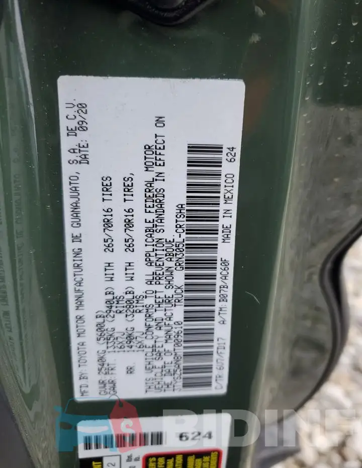3TYSZ5AN8MT009610 Photo# 12