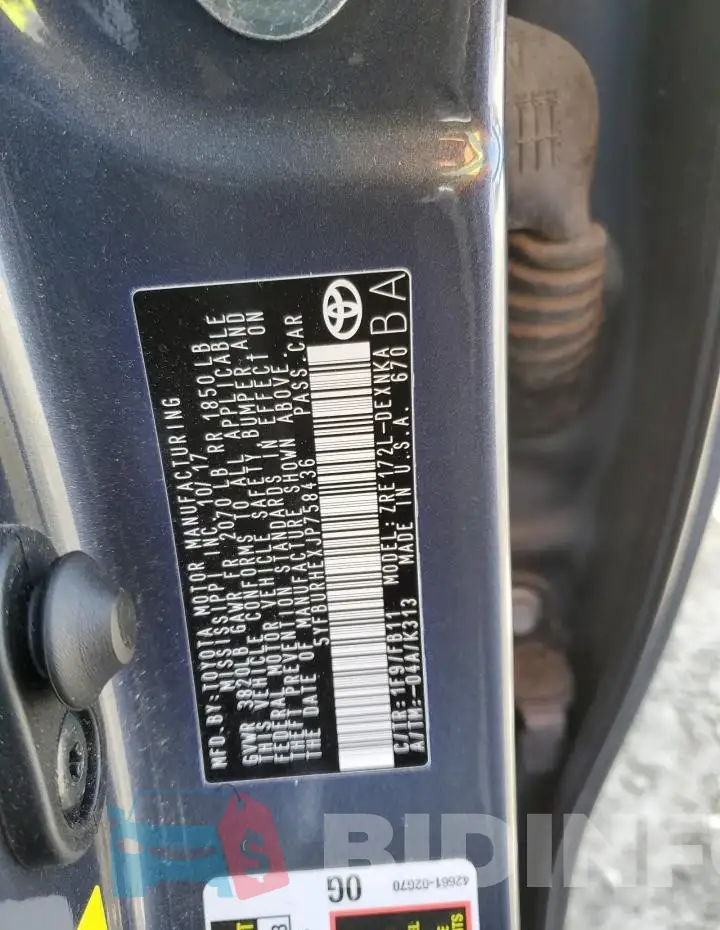 5YFBURHEXJP758436 Photo# 12