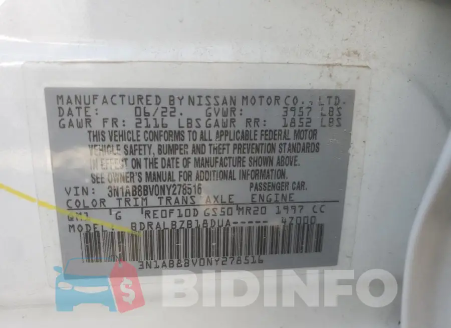 3N1AB8BV0NY278516 Photo# 12