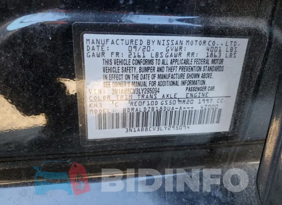 3N1AB8CV3LY295094 Photo# 12