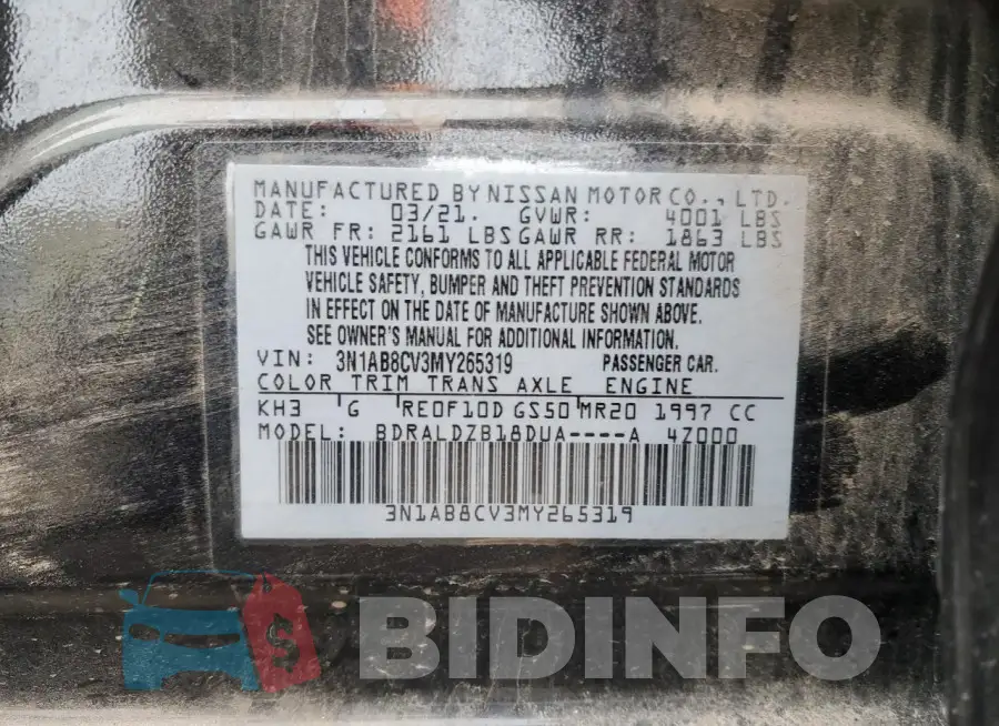 3N1AB8CV3MY265319 Photo# 12