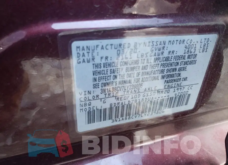 3N1AB8CV7LY239806 Photo# 12