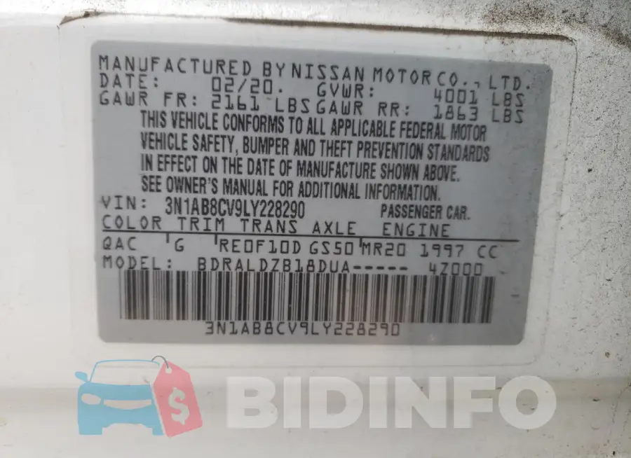 3N1AB8CV9LY228290 Photo# 13