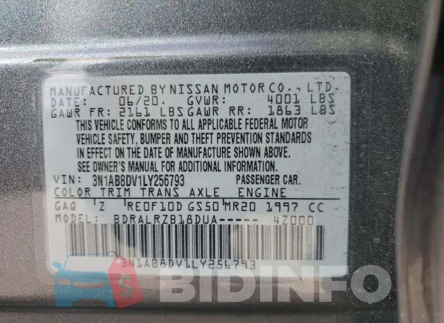 3N1AB8DV1LY256793 Photo# 12