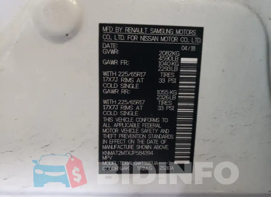KNMAT2MTXJP584394 Photo# 12