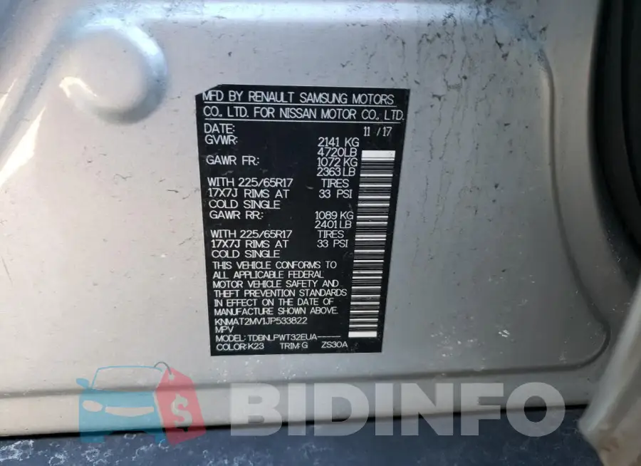 KNMAT2MV1JP533822 Photo# 14