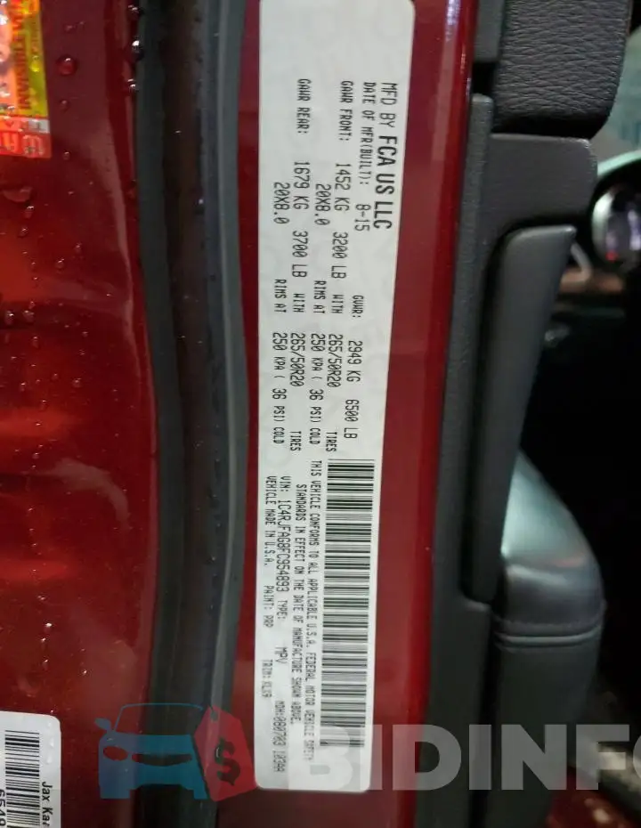 1C4RJFAG8FC954893 Photo# 13