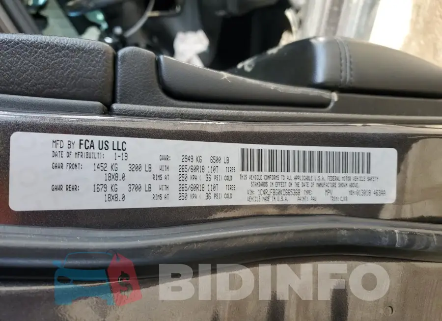 1C4RJFBG0KC665368 Photo# 12
