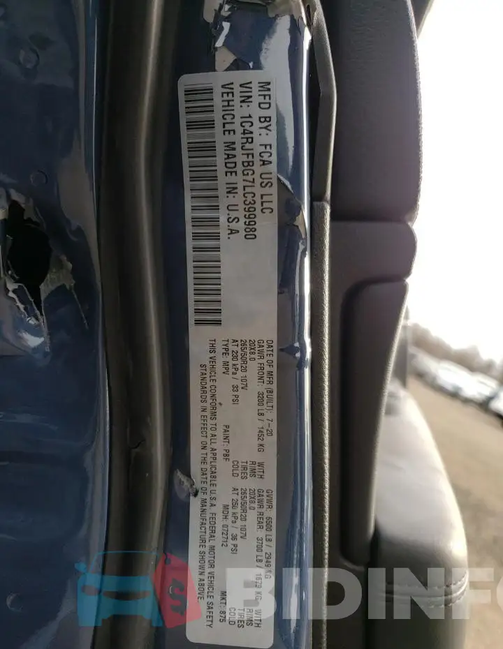 1C4RJFBG7LC399980 Photo# 12