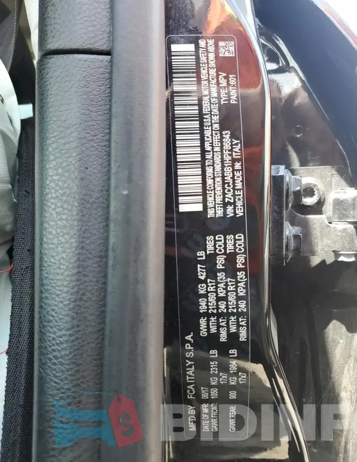 ZACCJABB1HPF86843 Photo# 13