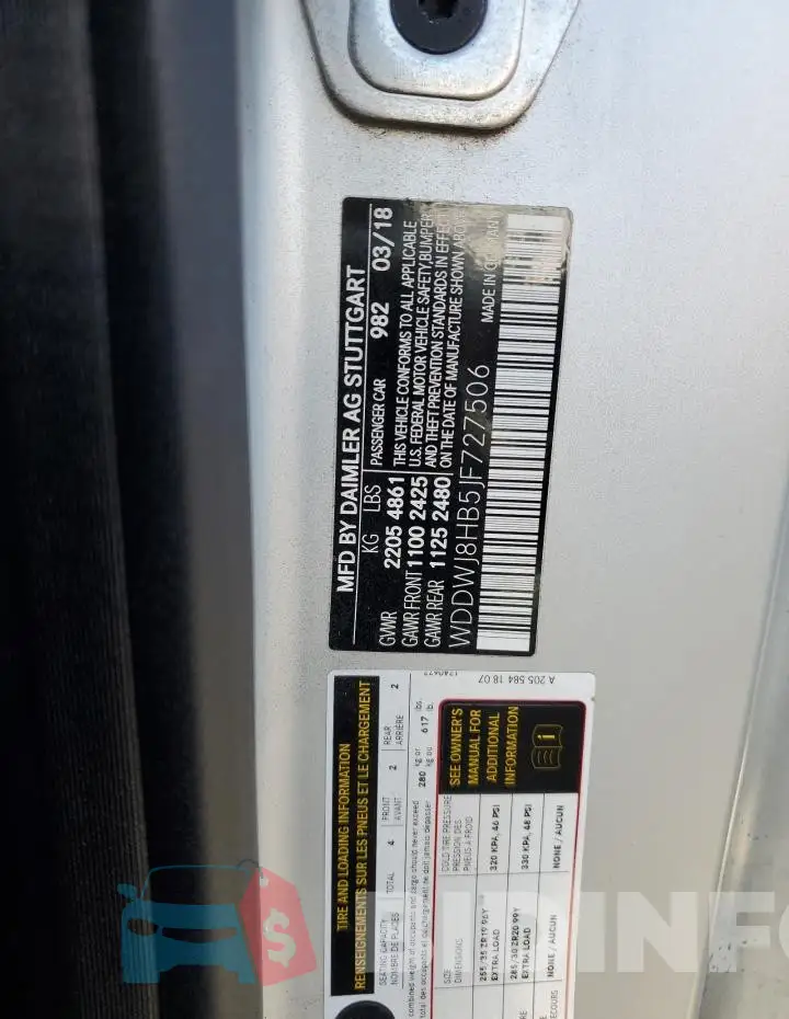 WDDWJ8HB5JF727506 Photo# 13