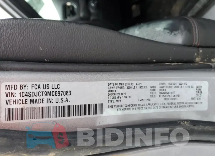 1C4SDJCT9MC697083 Photo# 12