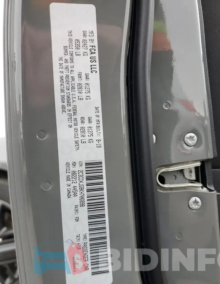 2C3CDXJG8KH706898 Photo# 12