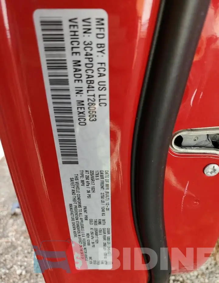 3C4PDCAB4LT280663 Photo# 12